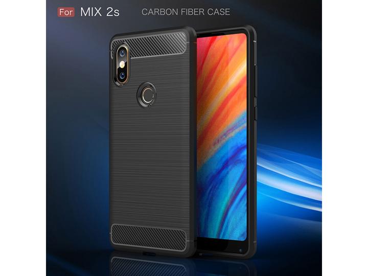 Immagine prodotto Screenguard Xiaomi Mi Mix 2S Cover Carbon Brushed Soft TPU (Mi Mix 2S)