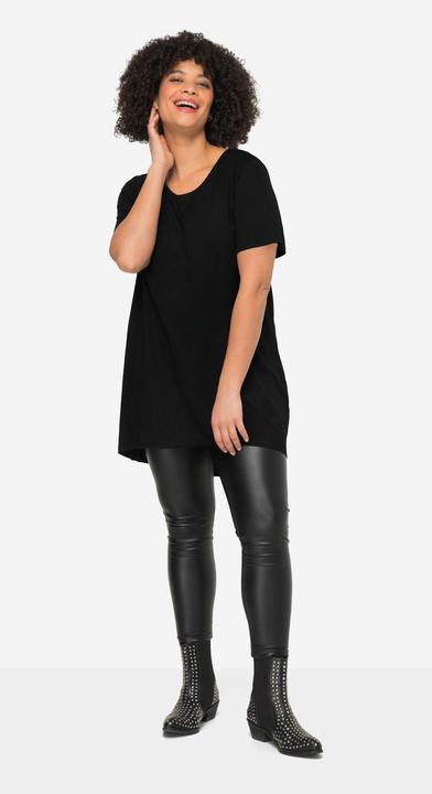 Image du produit Angel of Style T-shirt long à col rond, manches courtes et ourlet arrondi (42)