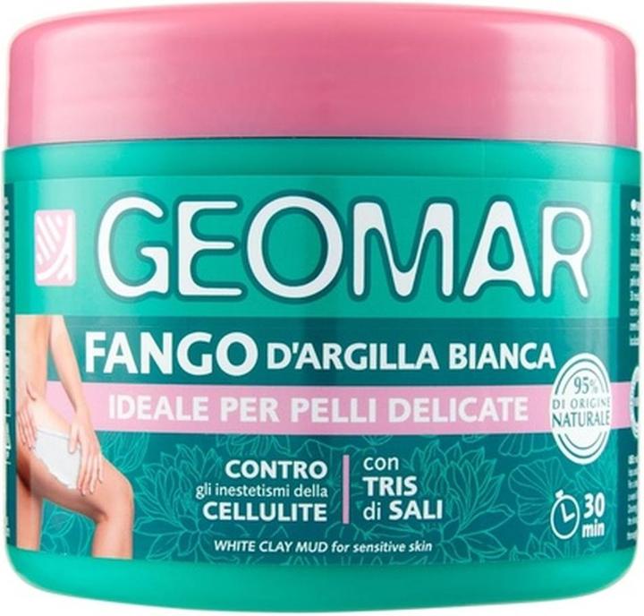 Actual product image Geomar White Clay Mud Against Cellulite Imperfections Sensitive Skin 95% Natural Origin With Tris Sa (Body cream, 600 ml)