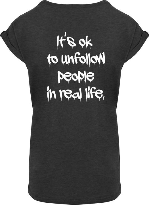 Actual product image Merchcode Ladies Unfollow Extended Shoulder Tee - 111691 (XXL)