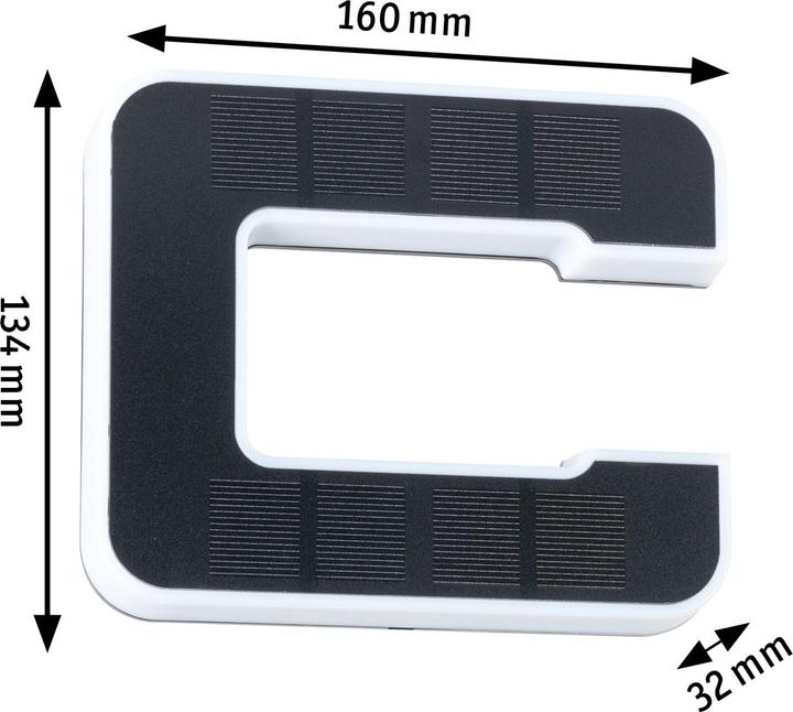 Image du produit Paulmann Luminaires Solar lettre c (20 lm, IP44)