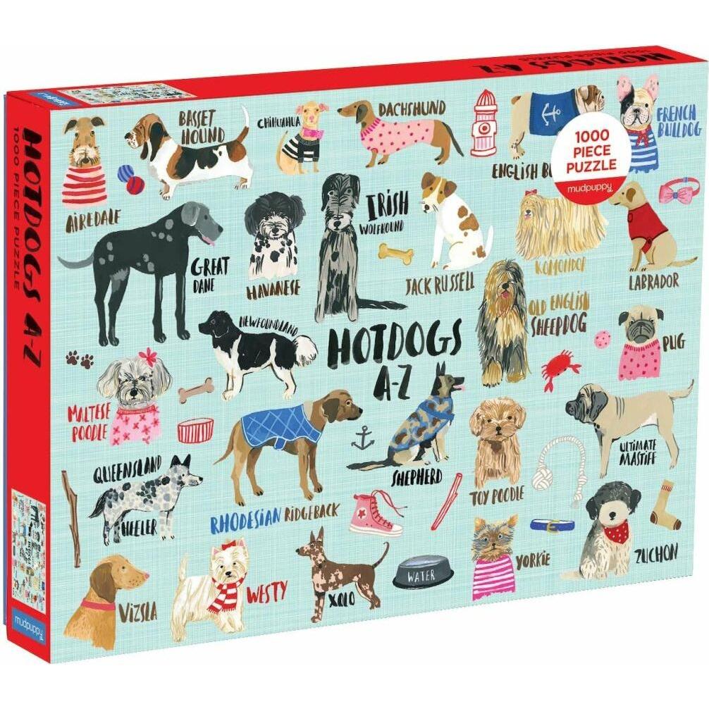 Abrams & Chronicle Hot Dogs A-Z 1000 Piece Puzzle (1000 Teile)
