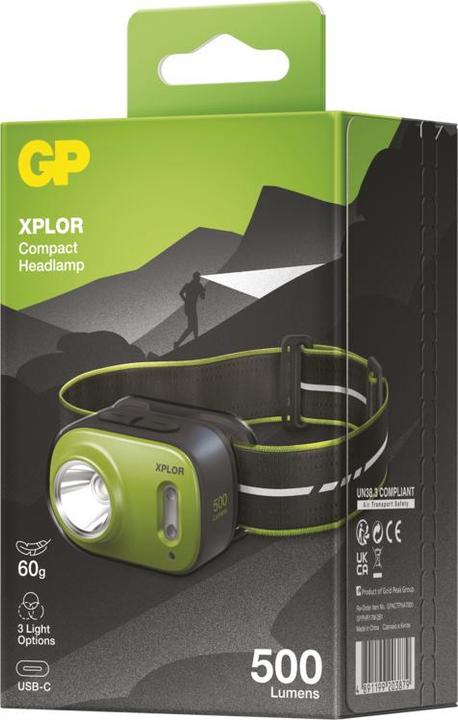 Actual product image GP Batteries GP XPLOR Headlamp, PHR17 (500 lm)