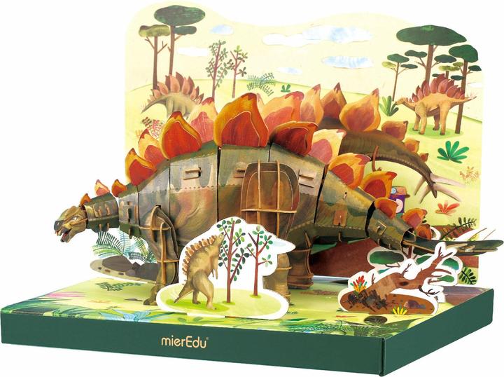 Image du produit mierEdu Eco 3D Puzzle - Stegosaurus (mobile) (154 pièces)