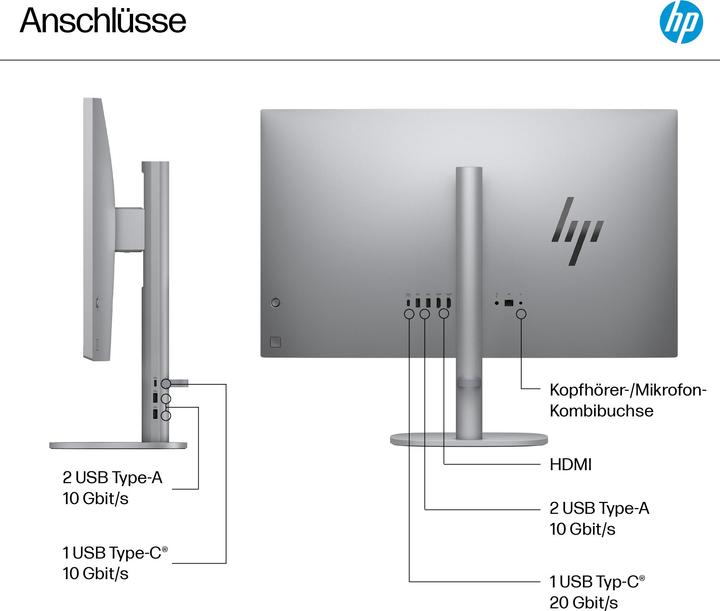 Actual product image HP OmniStudio X AIO 27-cs1076ng (2000 GB, 16 GB, Intel Core Ultra 7 256V)