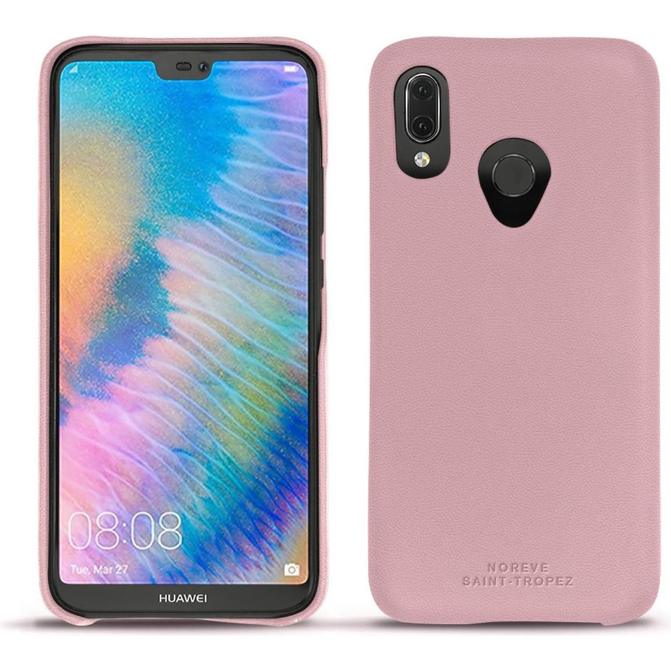 Noreve Lederschutzhülle (Huawei P20 Lite), Smartphone Hülle, Rosa