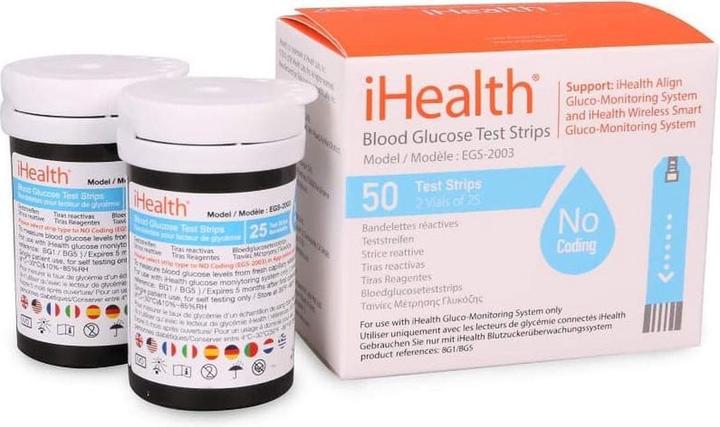 Image du produit iHealth Bandelettes de test pour glucomètre