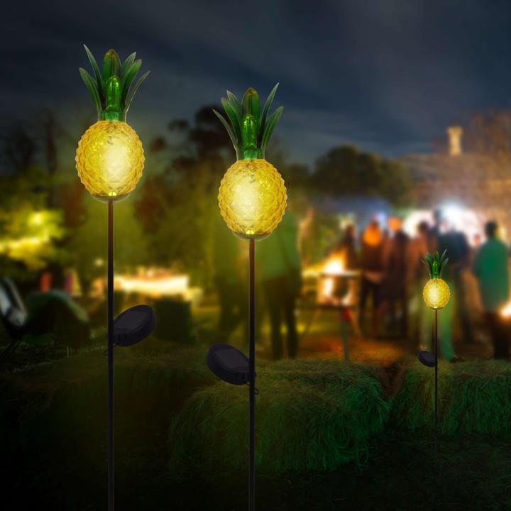 Productafbeelding Näve LED Solar Earth Spie Ananas oranje 81cm (IP44)