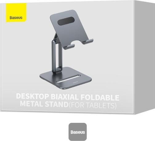 Actual product image Baseus Desktop Biaxial Foldable Metal Stand (for Tablets) Grey