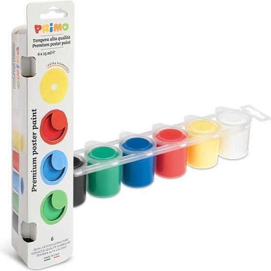 Actual product image Primo Tempera colors 25 ml, Multicolor (25 ml)