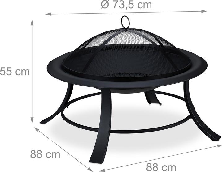 Image du produit Relaxdays Brasero (88 cm)