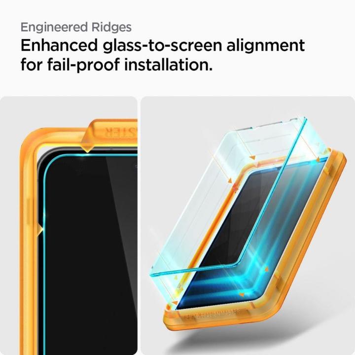 Actual product image Spigen ALM Glas.tR tempered glass for Samsung Galaxy S23 FE - 2 pcs. (2 pcs., Samsung Galaxy S23 FE)