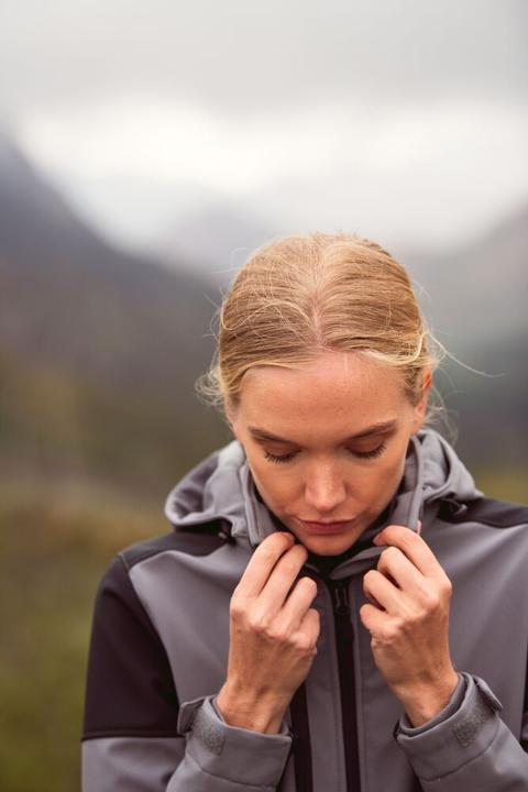 Image du produit Sharp Printer Prime Softshell Jas dames zwart/staalgrijs - maat XS (XS)