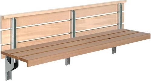 Produktbild Makk Sitzbank-Klappkonsolen für Schulen, Sporthallen, usw. (abklappbar / ohne Schuhrostauflage)