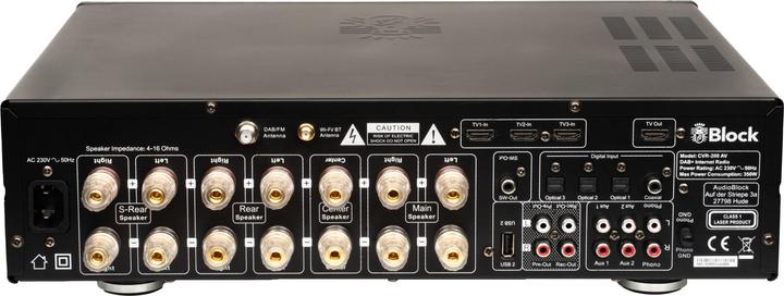 Productafbeelding Block Audio Audioblock CVR-200AV sw Heimkino-Receiv. (7.1 kanalen, DAB+, FM)