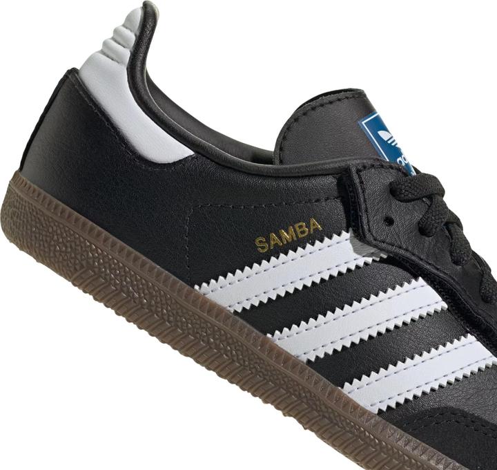 Image du produit Adidas Samba OG Schuhe mit elastischen Schnürsenkeln – Kinder Schwarz (32)