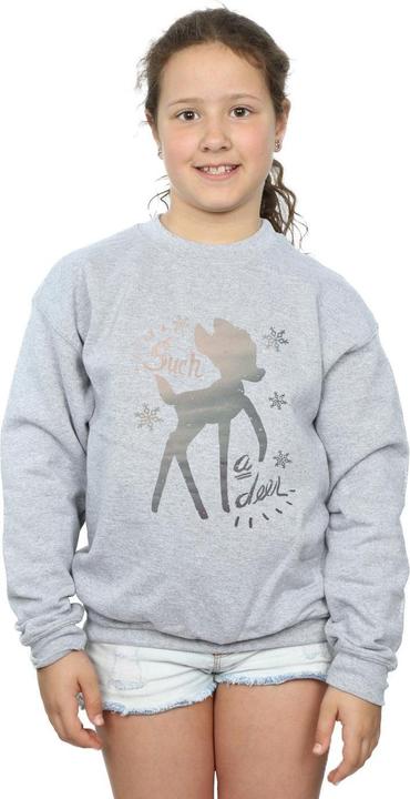 Actual product image Disney Girls Bambi Winter Deer Sweatshirt (116)