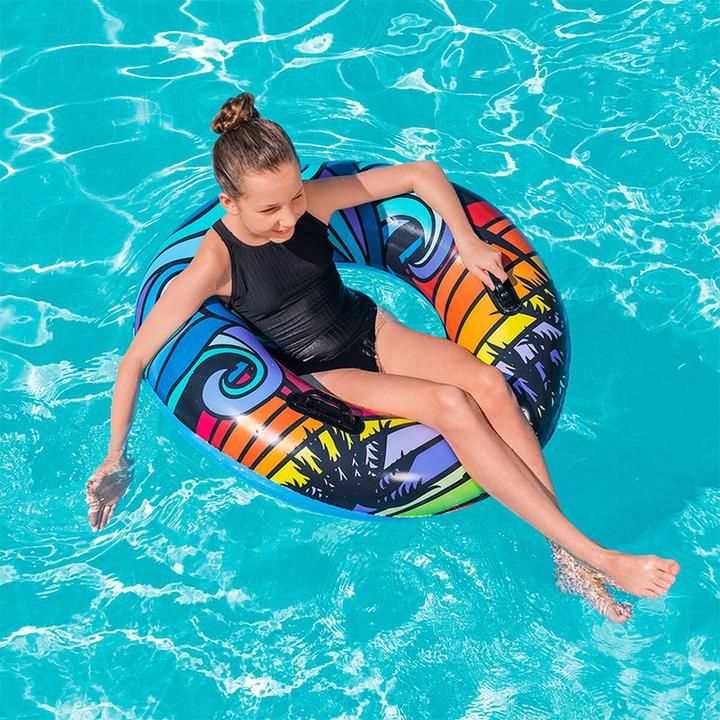 Immagine prodotto Bestway 36350 / 23 Giocattolo gonfiabile per piscina e spiaggia Tubo galleggiante con motivo multicolore