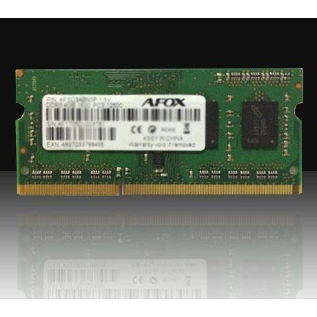 Thumbnail - AFOX SO-DIMM DDR3 8GB memory module 1333 MHz LV 1,35V (1 x 8GB, 1333 MHz, DDR3-RAM, SO-DIMM), RAM
