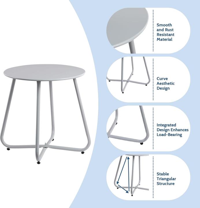 Image du produit HollyHome Kleiner Balkontisch