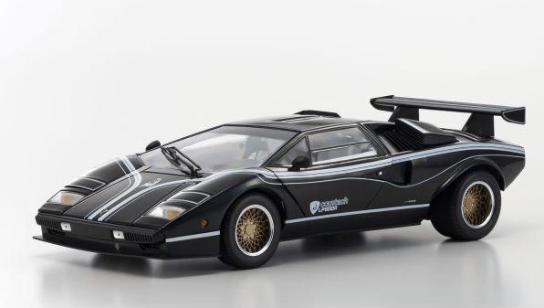 Produktbild Kyosho Lamborghini Countach LP500R Schwarz / Weiss, 1:18