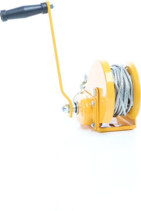 Actual product image Wiltec Manual Hand Wire Winch with 540kg Tensile Force 10m Rope Length 4:2:1 Gear Brake Car Boat Trailer
