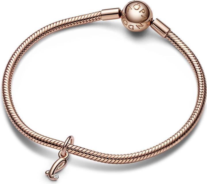 Image du produit Pandora Lettre l écriture Charm (Métal, plaqué or rose)