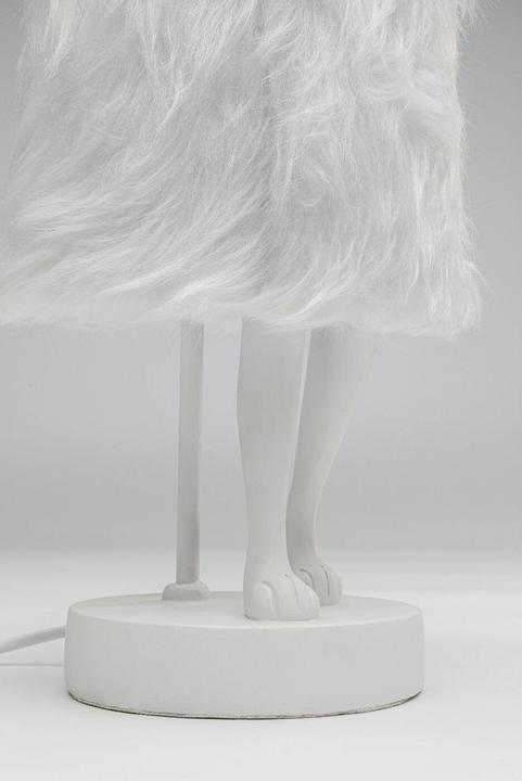 Produktbild Kare Design Tischleuchte Animal Rabbit Fur Weiss/Silber 50cm (E14)