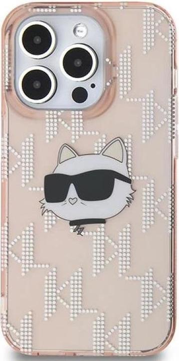 Produktbild Karl Lagerfeld KLHCP14XHKLPCHP iPhone 14 Pro Max 6.7" różowy/pink hardcase IML Choupette Head & Mono (Apple iPhone 14 Pro Max)