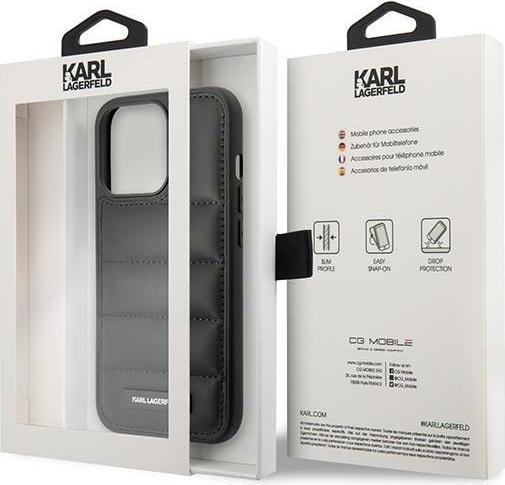 Produktbild Karl Lagerfeld iPhone 14 Pro Quilted Puffy Metal Logo Case (Apple iPhone 14 Pro)
