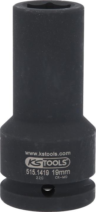 Produktbild KS Tools 3/4" Sechskant-Kraft-Stecknuss lang (19 mm)