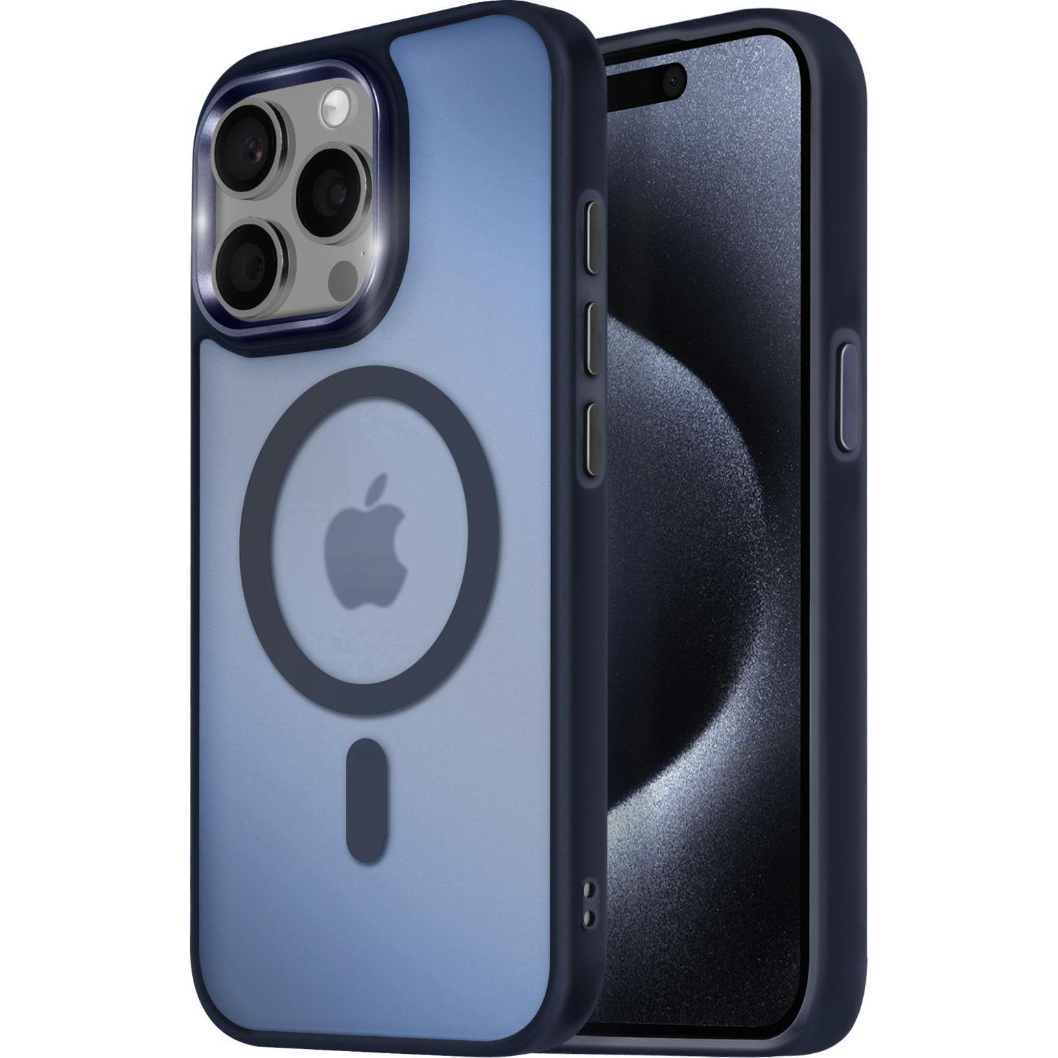 Avizar Frost Color Case (Apple iPhone 15 Pro), Smartphone Hülle, Blau