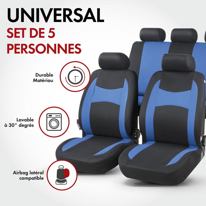 Produktbild CarComfort Autositzbezug Fairmont Komplettset blau