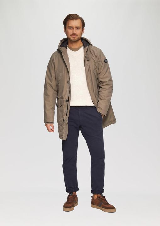 Immagine prodotto S.Oliver Strickpullover Strukturierter Baumwollpullover mit V-Ausschnitt (M)