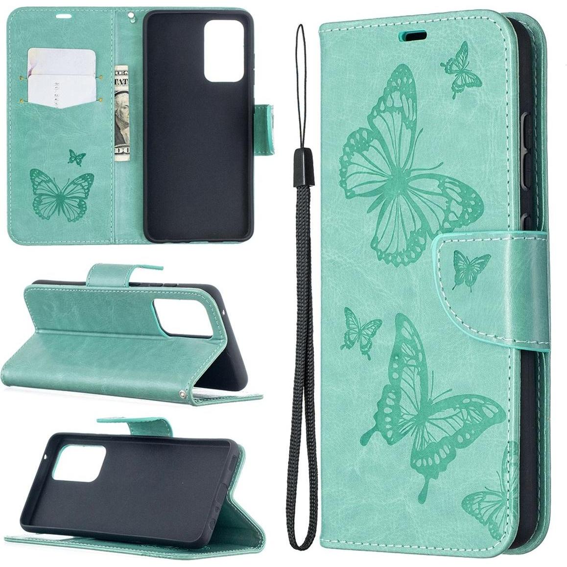 König Design Hülle Handy Schutz für Samsung Galaxy A52 4G 5G A52s Case Cover Tasche Grün Neu (Samsung Galaxy A52, Samsun...