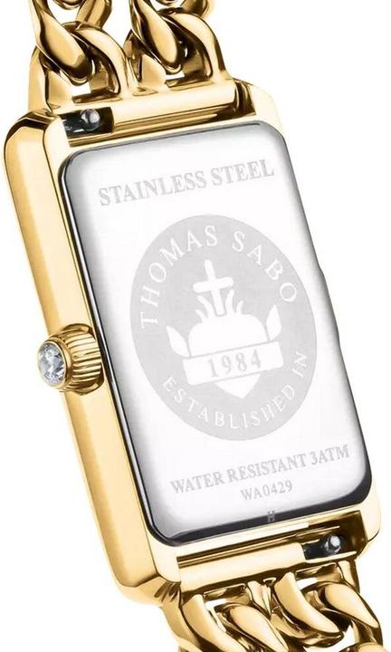 Actual product image Thomas Sabo Damenuhr rechteckig goldfarben (Analogue wristwatch)