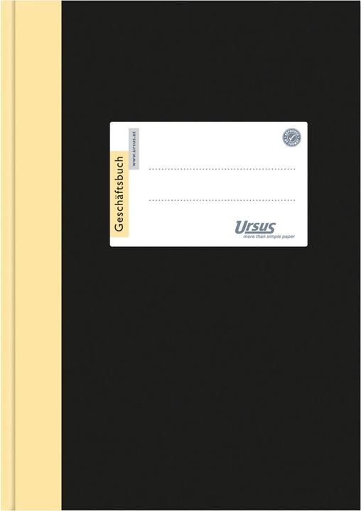 Ursus Business book DIN A4 lined, black hardcover 384 pages (192x)