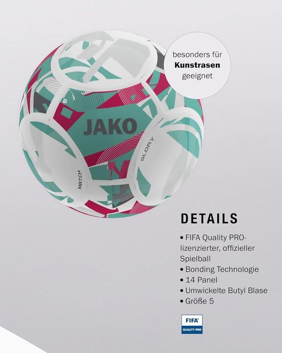 Image du produit JAKO Spielball Glory 14 Panel, TB, FIFA QUALITY PRO (5)