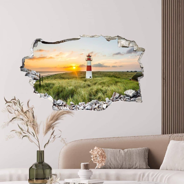 Produktbild Trenddeko 3D - Leuchtturm auf Sylt (80 x 49 cm)