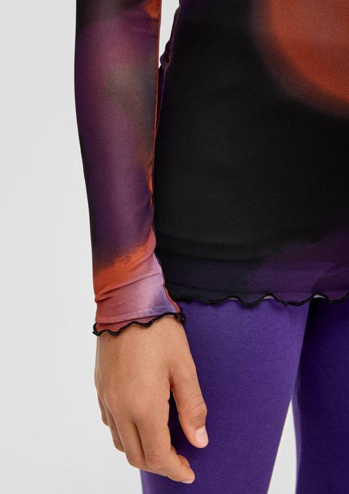 Immagine prodotto S.Oliver T-Shirt Mesh-Longsleeve mit Bogenkante (L)
