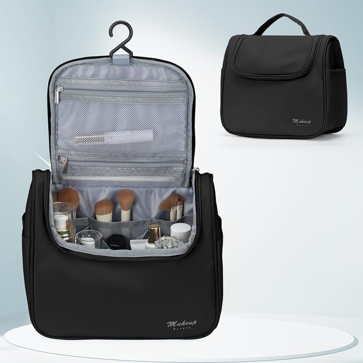Actual product image Only-Bags.Store Casual Style grosse Kapazität Kosmetikkoffer, Nylon Kulturtasche mit mehreren Taschen, langlebig (9.80 l)