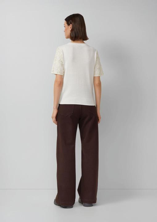 Produktbild s.Oliver Strickpullover Floral gemustertes Shirt mit Pailletten und Glitzergarn (40)