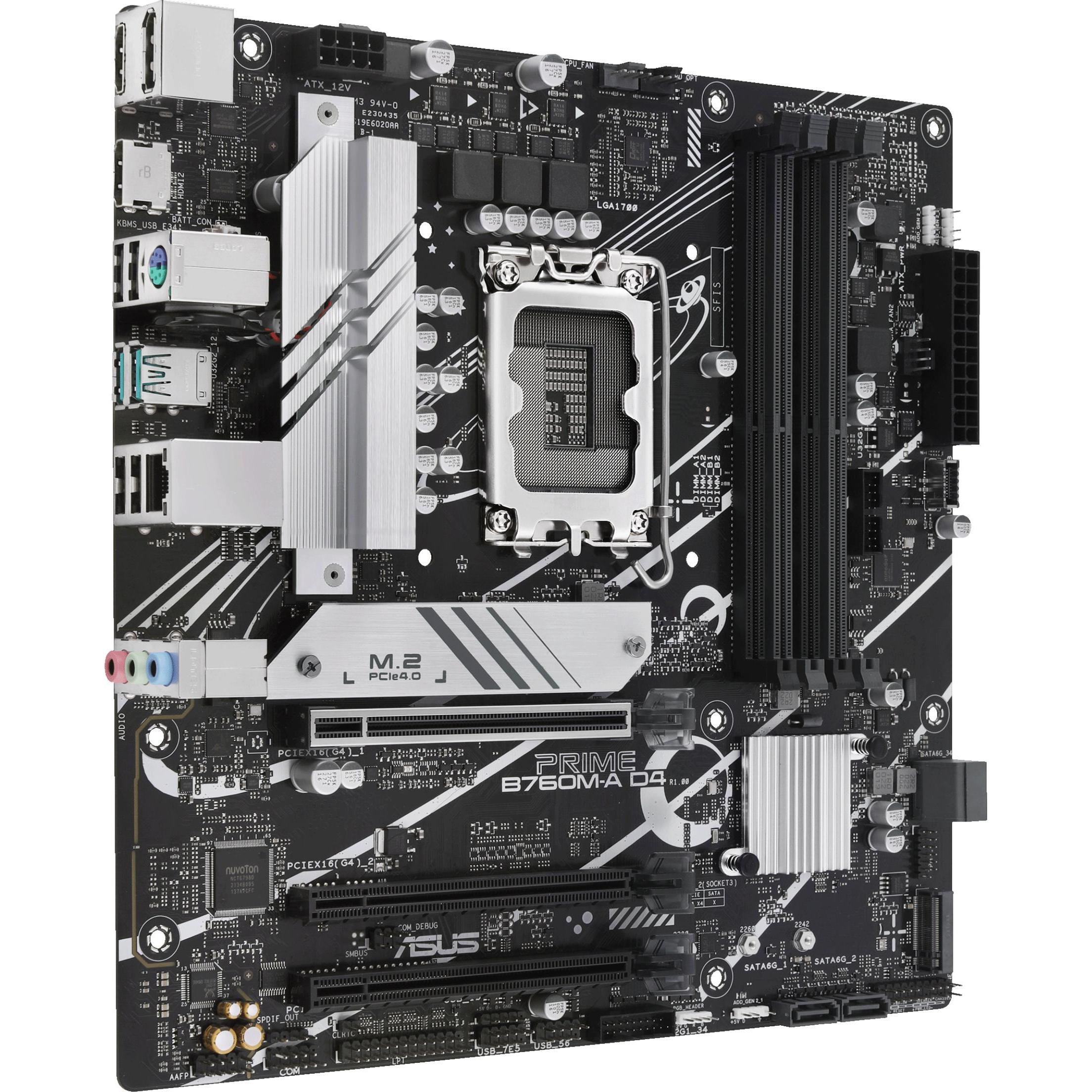 ASUS PRIME B760M-A D4-CSM (LGA 1700, Intel B760, mATX), Mainboard