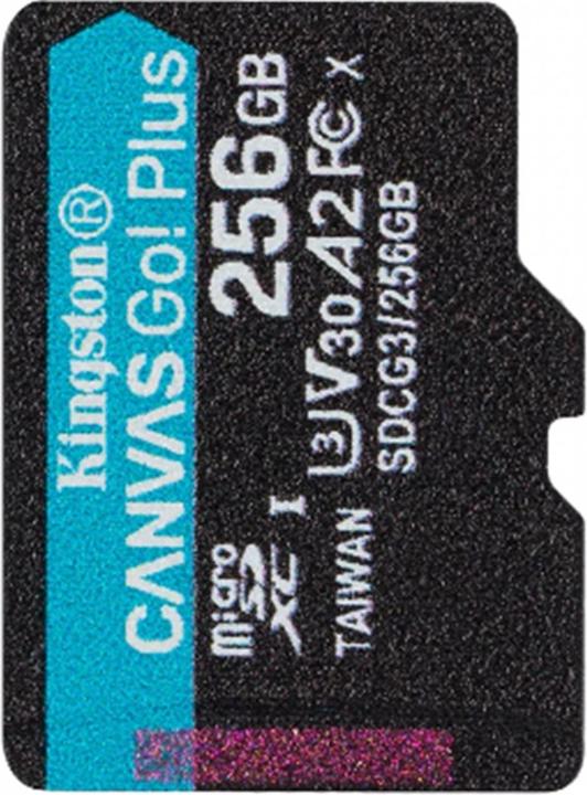 Productafbeelding Kingston Canvas Go Plus (256 GB, microSDXC, U3, UHS-I)