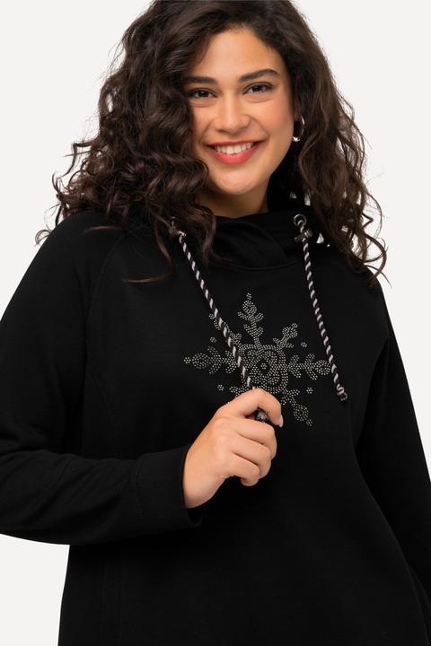 Produktbild Ulla Popken Sweatshirt, Eisstern, Stehkragen, Taschen, Langarm (42, 44)