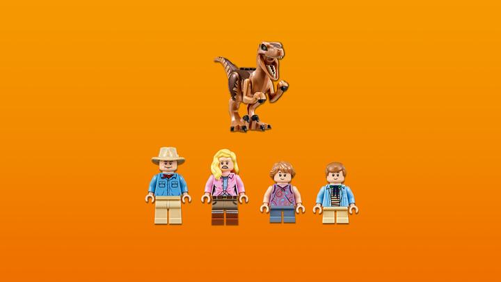 Actual product image LEGO Jurassic World Hunt for the Velociraptor (75932, LEGO Jurassic World)