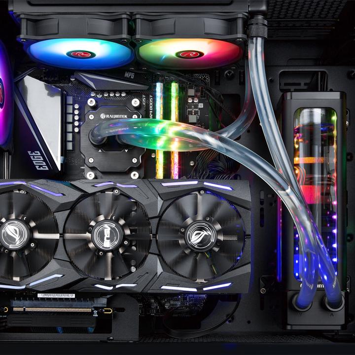 Produktbild Raijintek EOS 12 RBW ADD Lüfter, 2er-Set inkl. Controller (120 mm, 2 x)