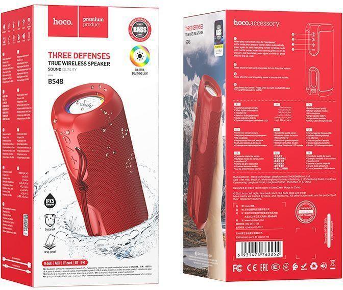 Actual product image Hoco BS48 Bluetooth Speaker (2 h, Rechargeable battery operated)