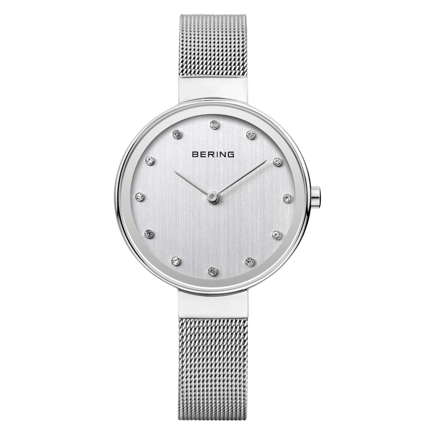 Bering, Armbanduhr, Classic, Silber, (Analoguhr, 34 mm)