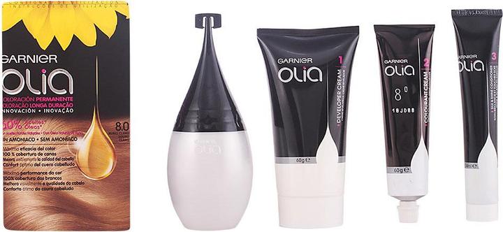 Produktbild Garnier OLIA Coloración Permanente #8,0 Rubio Claro 4 pz (8,0 Hellblond)